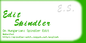 edit spindler business card